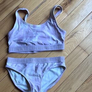 Abercrombie Kids Purple Tie Die Bikini - Size 13/14